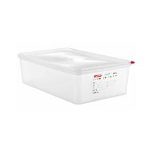 SET BOITE RAFRAICH. ARAVEN PP HERM. GN1/1 H.15CM 21L + COUVERCLE COLOCLIP (6) photo du produit