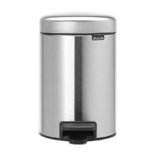 POUBELLE A PEDALE NEWICON BRABANTIA 3L MAT STEEL FPP D.17X26CM (1) photo du produit