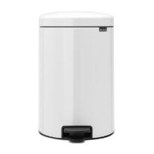 POUBELLE A PEDALE NEWICON BRABANTIA 20L BLANC AVEC SEAU METAL D.29X46.7CM (1) photo du produit