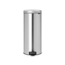 POUBELLE A PEDALE CLASSIC 30L BRABANTIA MATT STEEL+SEAU PLAST. D.29.3X66CM (1) photo du produit
