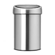 AFVALBAK TOUCH BIN 3L WANDMODEL BRABANTIA MATT STEEL 18X318.4X28CM (1) artikelfoto