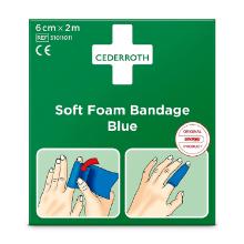 SOFT FOAM BANDAGE BLAUW 6CMX2M CEDERROTH (1) artikelfoto