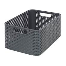 CORBEILLE STYLE S CURVER ANTRHACITE 38.6X28.7X17CM (3) photo du produit