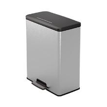 POUBELLE A PEDALE DECOBIN 65L CURVER ARGENT/NOIR 48.6X28.4X61.5CM (1) photo du produit