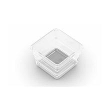 CASIER UNIVERSEL SISTEMO 1 TRANSPARENT/GRIS 7.5X7.5XH5CM (10) photo du produit