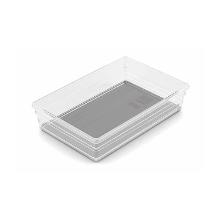 CASIER UNIVERSEL SISTEMO 7 TRANSPARENT/GRIS 15X22.5XH5CM (10) photo du produit