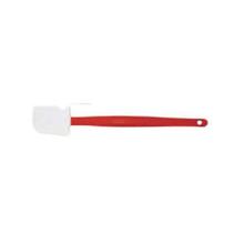 LECHE PLAT SPATULE SILICONE RESISTANT A LA CHALEUR AVEC MANCHE PE ROUGE 36CM (1) photo du produit