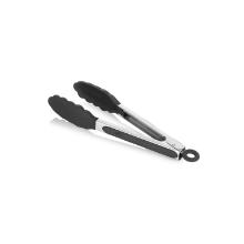 PINCE DESERVICE INOX SILICONE NOIR 250MM (1) photo du produit