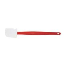 LECHE PLAT SPATULE SILICONE RESISTANT A LA CHALEUR AVEC MANCHE PE ROUGE 36CM (1) photo du produit