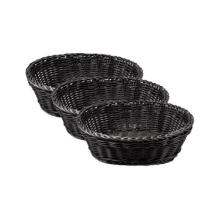 PANIER A PAIN PP OVALE NOIR 230X160X80MM (1) photo du produit