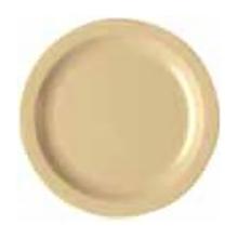 ASSIETTE CAMBRO CAMWEAR D.254MM - PC MELAMINE BEIGE (48) photo du produit
