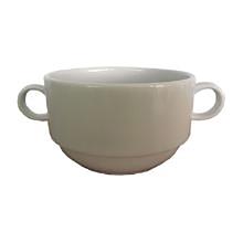 BOL À POTAGE AVEC ANSES PORCELAINE BLANC GURAL - D.105 H.62MM 320ML (12) photo du produit