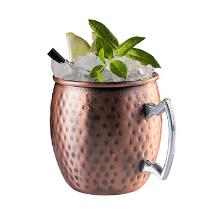 MUG MOSCOW MULE CUIVRE MARTELE ANTIQUE D.90 H.100MM 500ML (1) photo du produit