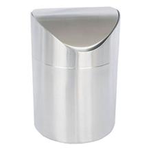 TAFELAFVALBAKJE MET SWING DEKSEL INOX  (1) artikelfoto
