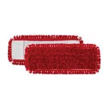 MOP MICROFIBRES ROUGE WET DISINFECTION AVEC POCHES 40CM (25) photo du produit