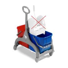 CHARIOT DE LAVAGE DOUBLE NICK 2X15L SANS PRESSE ET POIGNEE LATERAL (1) photo du produit