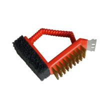 BROSSE A GRIL EN ACIER AVEC TAMPON A RECURER (1) photo du produit
