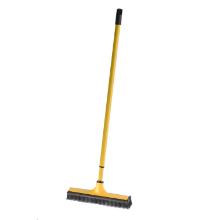 BROSSE+RACLETTE CAOUTCHOUC JAUNE AVEC MANCHE TELSC. 83-140CM (1) photo du produit