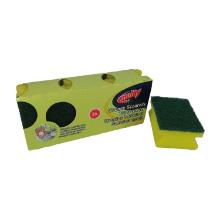 EPONGE A RECURER AVEC POIGNEE JAUNE/VERT 9.5X7X4.5CM (3) photo du produit