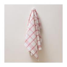 ESSUIE VAISSELLE CARREAUX 53% COTON 47% RAMIE ROUGE 75X75CM (1) photo du produit