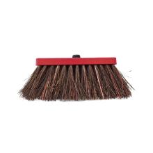 BROSSE DE RUE BASSINE/PIASSAVA ROUGE AVEC SUPPORT MANCHE 30CM (1) photo du produit