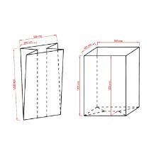 SAC POUBELLE LD 60mu 120X135CM GRIS LOS 70PC (1) photo du produit