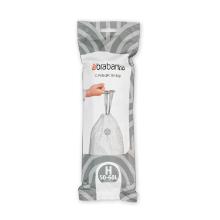 SAC POUBELLE PERFECTFIT RECYCL. BRAB. AVEC CORDON 60X82CM H 50-60L BLANC (12X10) photo du produit
