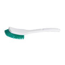 BROSSE VAISSELLE DURE AVEC MANCHE PVC COURT VERT (2) photo du produit