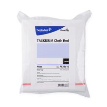 CHIFFON MICROFIBRE TASKI SUM NON-TISSE SINGLE-USE BLANC/ROUGE 33X41CM (40) photo du produit