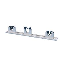SUPPORT MURAL POUR BROSSES INCL. 3 PINCES A BAILAI BLANCHES 20-30MM (1) photo du produit