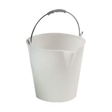 SEAU LOURD GRADUE A BEC VERSEUR 12L D.30X28CM BLANC(1) photo du produit