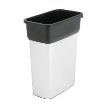 POUBELLE VILEDA GEO 55L PP MEDIUM METAL-NOIR SANS COUVERCLE 29X49X61CM (4) photo du produit