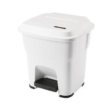 POUBELLE A PEDALE HERA 35L BLANC 39X39X44CM (1) photo du produit