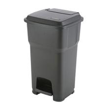 POUBELLE A PEDALE HERA 60L NOIR 39X39X69CM (1) photo du produit