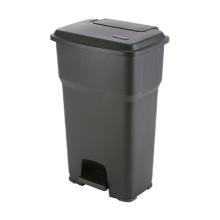 POUBELLE A PEDALE HERA 85L NOIR 49X39X79CM (1) photo du produit