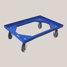 CHARIOT DE TRANSPORT OUVERT - PP BLEU 600X400X160MM – MAX 200KG (1) photo du produit