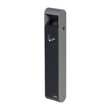 CENDRIER SLIM MURAL 3L AVEC SERRURE GRIS FONCE 10X6.4X50CM (1) photo du produit