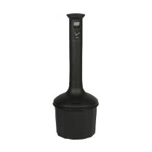 CENDRIER PLASTIC SUR PIED 10L GRIS FONCE (1) photo du produit