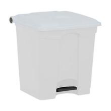 PEDAALEMMER 30L WIT-WIT DEKSEL 39.8X41X43.5CM (1) artikelfoto