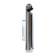 CENDRIER MURAL 1L INOX MIROIR AVEC TOIT D.7.6X46CM (1) photo du produit