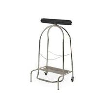 SUPPORT SAC POUB. INOX 110L AVEC COUVERC.ET FERMETURE CAOUTCHOUC 43X59X100CM (1) photo du produit