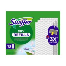 LINGETTES POUSSIERE SWIFFER DRY SOLS RECHARGE (12X13) photo du produit