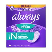 SERVIETTE HYGIENIQUE ALWAYS FRESH&PROTECT NORMAL (4X58) photo du produit