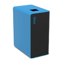 POUBELLE CUBATRI 65L BLEU-OUVERTURE POUR PMD (1) photo du produit