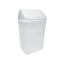 AFVALBAK 35L WIT MET SWING DEKSEL WIT 36X29.4X56CM (1) artikelfoto