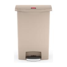 POUBELLE A PEDALE SLIM JIM® STEP-ON 90L FS RUBBERMAID BEIGE 57X35.3X82.55CM (1) photo du produit