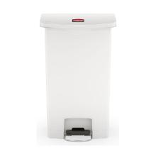 POUBELLE A PEDALE SLIM JIM® STEP-ON 50L FS RUBBERMAID BLANC 46X29X72CM (1) photo du produit