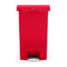 POUBELLE A PEDALE SLIM JIM® STEP-ON 30L FS RUBBERMAID ROUGE 42X27X53CM (1) photo du produit