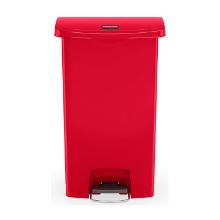 POUBELLE A PEDALE SLIM JIM® STEP-ON 68L FS RUBBERMAID ROUGE 50X31X80CM (1) photo du produit