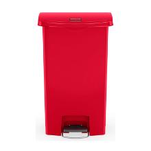 POUBELLE A PEDALE SLIM JIM® STEP-ON 90L FS RUBBERMAID ROUGE 57X35.3X82.55CM (1) photo du produit